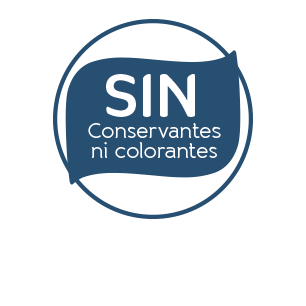Sin conservantes ni colorantes